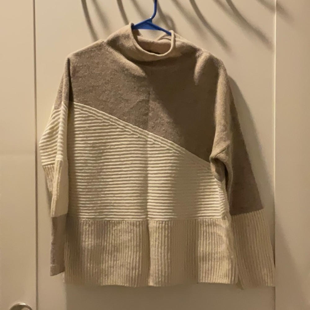 French Connection Sweater | White and Cream | Size Small